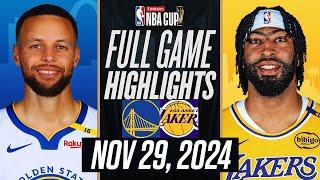 WARRIORS vs LAKERS FULL GAME HIGHLIGHTS NOVEMBER 29, 2024 NBA FULL GAME HIGHLIGHTS TODAY 2K25