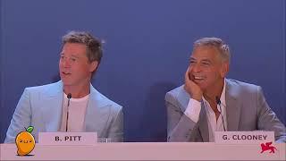 'Wolfs' Venice Press Conference (Brad Pitt, George Clooney).