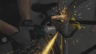 Cutting a U Lock with a Angle Grinder