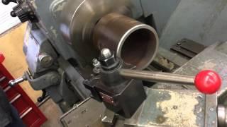 How to Bevel pipe on lathe