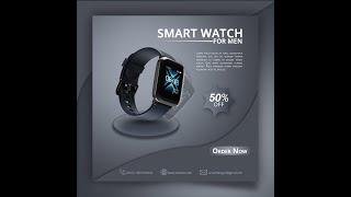 How to Create Smart Watch Poster Design in Photoshop CC by hridoyhtd