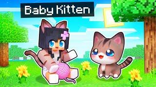 Playing as a BABY KITTEN In Minecraft!