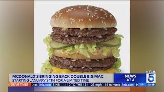 McDonald's bringing back Double Big Mac for a limited time