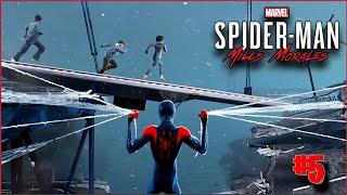 Spider Man Miles Morales Save The Civilians on Bridge walkthrough gameplay Part 5