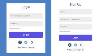 Responsive Registration Form using HTML CSS and JavaScript