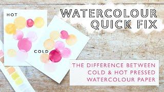 The Difference between Hot and Cold Pressed Watercolour Paper