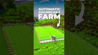 Automatic Sugar Cane Farm Tutorial 1.21!  #minecraft #shorts