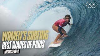 The 10 Higest Scoring Waves of Paris 2024! | Women's Surfing