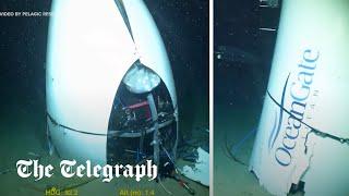 OceanGate Titan sub wreckage discovered on seabed in new footage