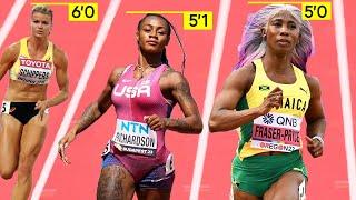 How does HEIGHT affect Speed for Female Sprinters