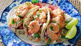 Easy Shrimp Tacos with Creamy Chipotle Lime Sauce