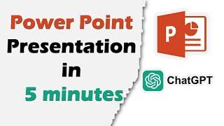 Create Power Point Presentation in 5 minutes using ChatGPT | #powerpoint #chatgpt