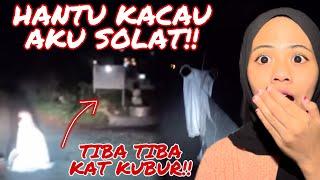 HANTU KACAU AKU SOLAT PAKAI TELEKUNG ‼️ TIBA TIBA KAT KUBUR!!