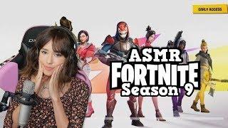 ASMR-  Fortnite Gameplay - Reaction to Season 9 New Battlepass Items, Skins (FULL WHISPERS)