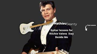 #ritchievalens -Stay Beside Me Guitar Lesson by Mathieu Jeanty