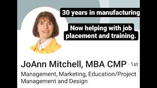 Joanne Mitchell's career in Manufacturing at Sandvik