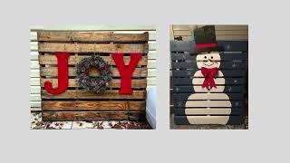 25 Pallet Christmas Decor Projects You'll Love