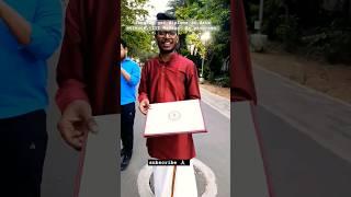 Bro, finally  got degree,IIT Madras  B.S online program  degree ??#shorts #iitmadras #degree #iit