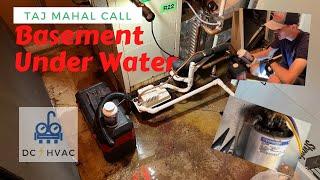 Leaky Spacepack Flooding The Basement!!! Dual Capacitor Killed by a Mouse??? Lennox R-22 Systems!
