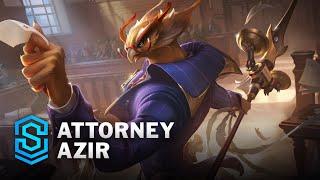 Attorney Azir Skin Spotlight - League of Legends