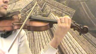 Rare and beautiful old violin with inlays # 543