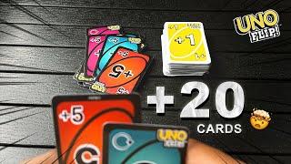 Draw 20 Cards!  Stack Your Draw 5 Cards with Caution | UNO Flip Fridays are Back!