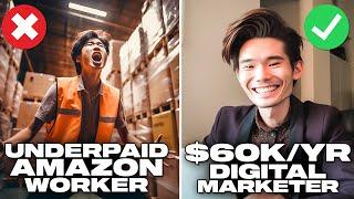 From Warehouse & No Degree to $60K/Yr Remote Digital Marketing Job