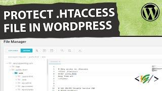 How to Protect the .htaccess File in WordPress