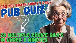 Can you beat todays PUB QUIZ CHALLENGE | TRIVIA QUIZ | #11