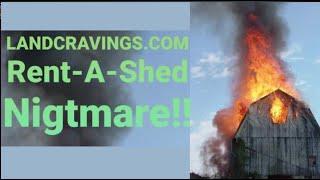 Why Land Cravings says Rent-a-Sheds bad idea on rented land