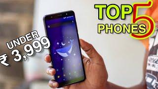 Top 5 Best Smartphones under ₹ 4000 2019 | 3GB RAM | 32GB ROM | Fingerprint | FaceUnlock | 4000 mAh