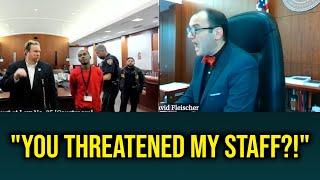 Judge FURIOUS That Man Threatened His Court Staff