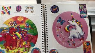 Sticker collection show and tell 13: scratch and sniff and Lisa Frank stickers