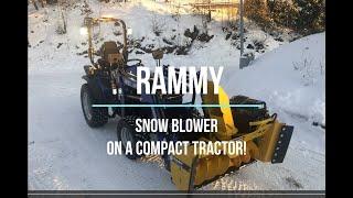 Rammy on a compact tractor, part 1: montage.