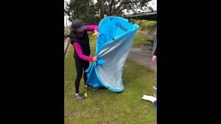 How to pop down the wanderer pop up tent in 22sec