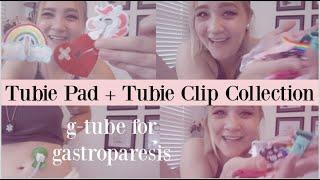 tubie pad and tubie clip collection for gtube/gastroparesis