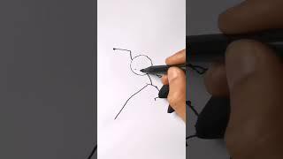 stickman to frogsawman speed drawing #shorts