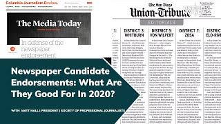 Newspaper Candidate Endorsements: What Are They Good For In 2020?