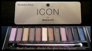 Brush Swatches: Absolute New York Icon Palette in Exposed