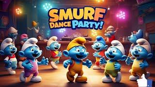 Smurf Dance Party!  Kids' Dance Song | The Smurfs Disco Fun