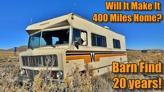 Will This 1977 Winnebago Run And Drive 400 Miles After 20 Years Abandoned???