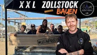 Den größten Zollstock aus Holz bauen - REAL LIFE GUYS - MACHERFESTIVAL mit LUSTAUFHANDWERK