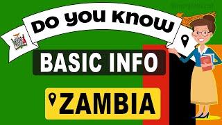 Do You Know Zambia Basic Information | World Countries Information #194- General Knowledge & Quizzes