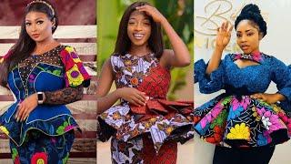 Latest Ankara Styles -100+ Ankara Peplum Top Styles