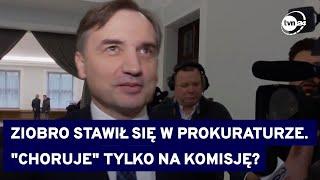 Komisję ds. Pegasusa zignorował, ale do prokuratury przyszedł. Ziobro wybiera, gdzie zeznaje? @TVN24