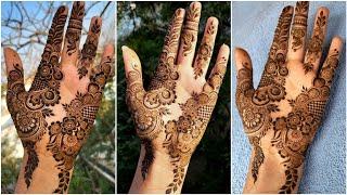 Beautiful Detailed Palm Mehndi Design 2024 || Mehandi ka design || henna with manu