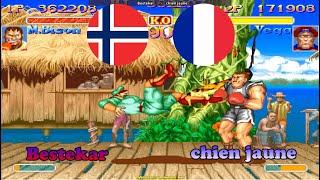 슈퍼 스트리트 파이터 2 터보  Bestekar (Norway) vs chien jaune (France) Super Street Fighter 2 Turbo