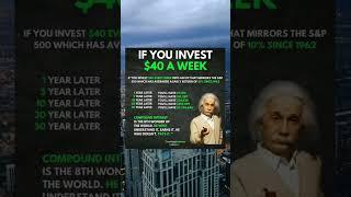 IF YOU INVEST ONLY $40 A WEEK - 8th Wonder of The World