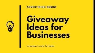 Giveaway Ideas For Businesses 2023