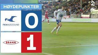 Haugesund 0 - 1 Brann - Høydepunkter